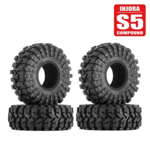 INJORA King Trekker A/T 1.9" S5 Crawler Tires (4.64" OD) (T1914) (4)