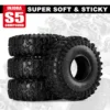 INJORA Cling On 1.9" S5 Crawler Tires (4.75" OD) (T1920) (4)