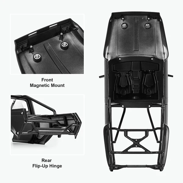 INJORA IR60-10 Hard Body with Interior & Bed Cage for 1/10 RC Crawler
