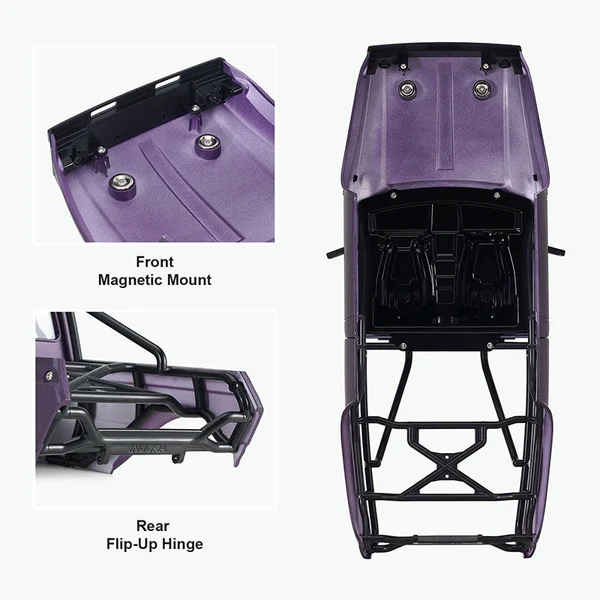 INJORA IR60-10 Hard Body with Interior & Bed Cage for 1/10 RC Crawler