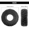 INJORA King Trekker A/T 1.9" S5 Crawler Tires (4.64" OD) (T1914) (4)
