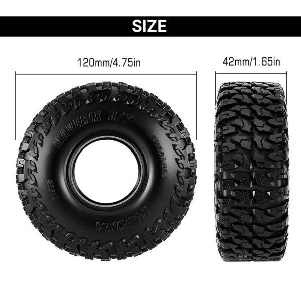 INJORA MAVERIX R/T 1.9" S5 Crawler Tires (4.75" OD) (T1925) (4)