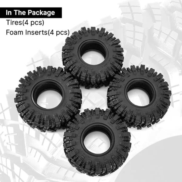 INJORA Kraken Claw M/T 1.9" S5 Crawler Tires (4.19" OD) (T1913) (4)