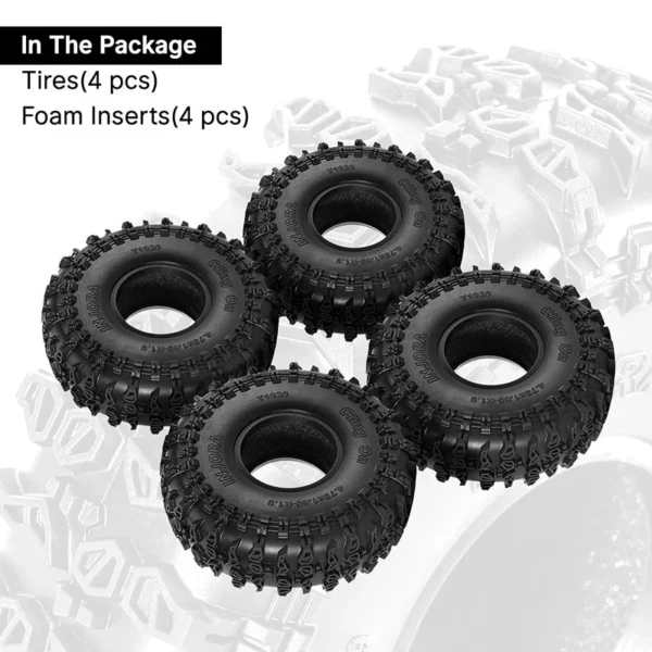 INJORA Cling On 1.9" S5 Crawler Tires (4.75" OD) (T1920) (4)