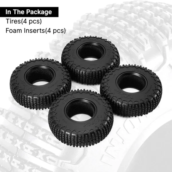 INJORA XHX Pin 1.9" S5 Crawler Tires (4.19" OD) (T1913P) (4)